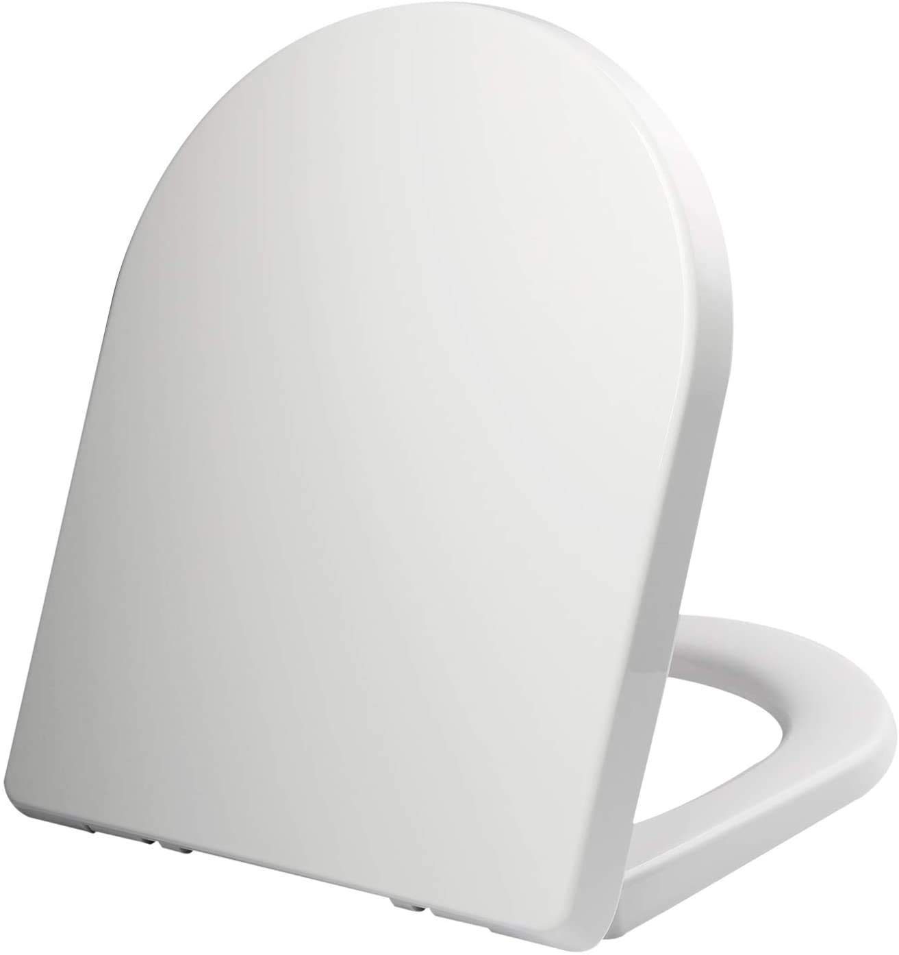 SADALAK Soft Close Toilet Seat,White Luxury Toilet Seats with Slow
