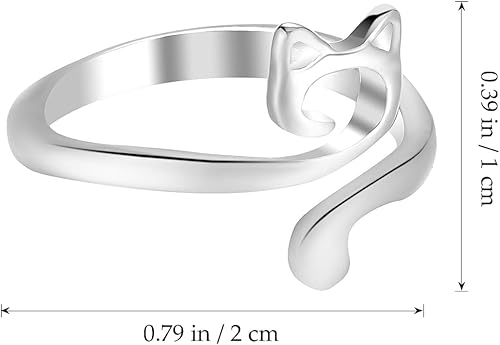 Miniatura 4 de EXCEART Anillo de ganchillo ajustable, 2 piezas de hilo de dedo de gato, guía de hilo para tejer, anillos de tensión para dedos, accesorios para