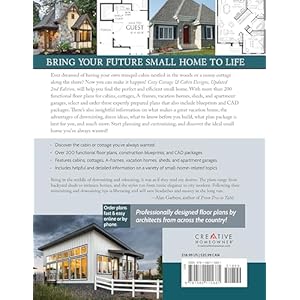Cozy cottage cabin designs updated 2nd edition 200 cottages cabins a frames vacation homes apartment garages sheds more creative homeowner catalog of plans to find the perfect small home paperbackja  urban country home decor