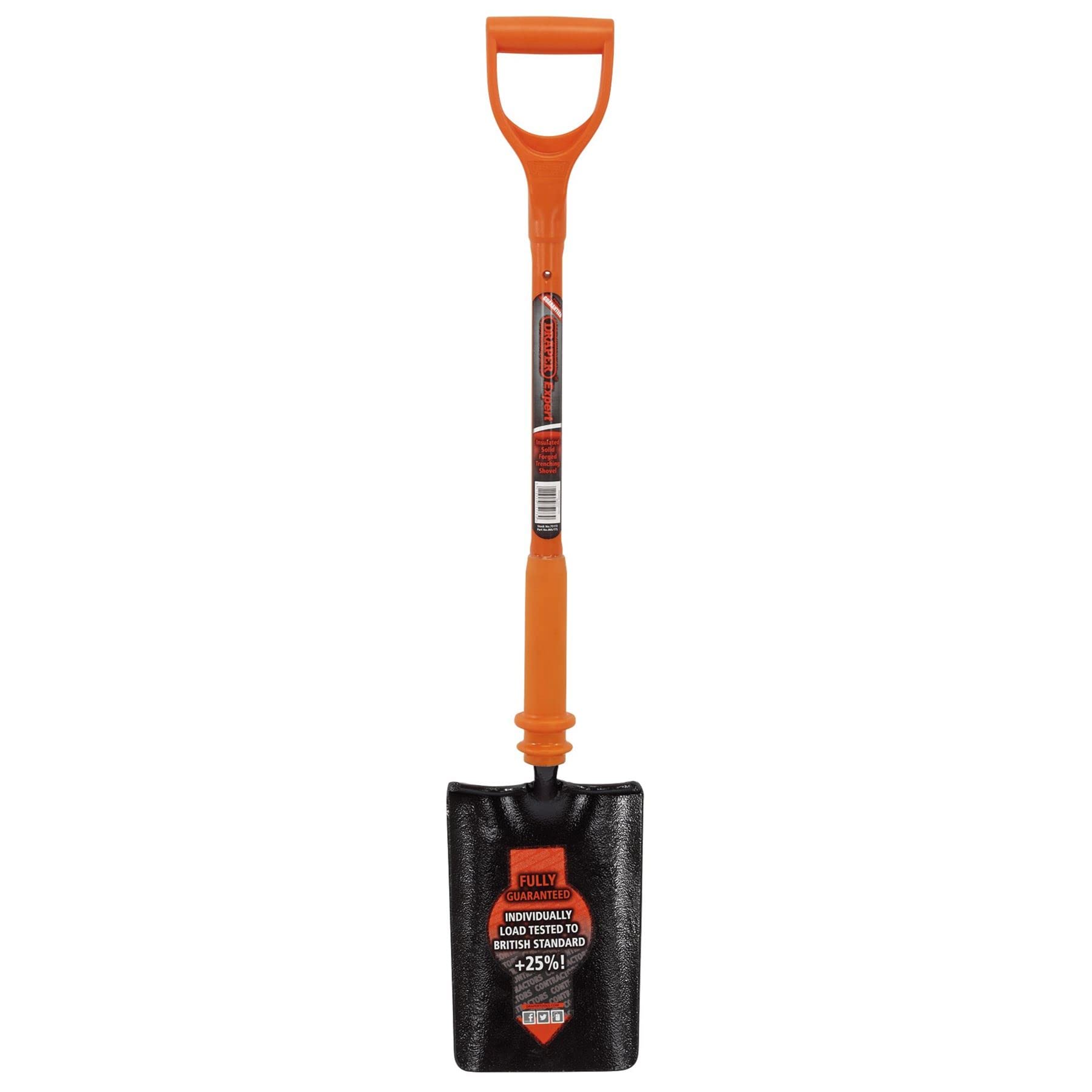 Draper 75168 Expert Fully Insulated Solid Forged Square Mouth Shovel
