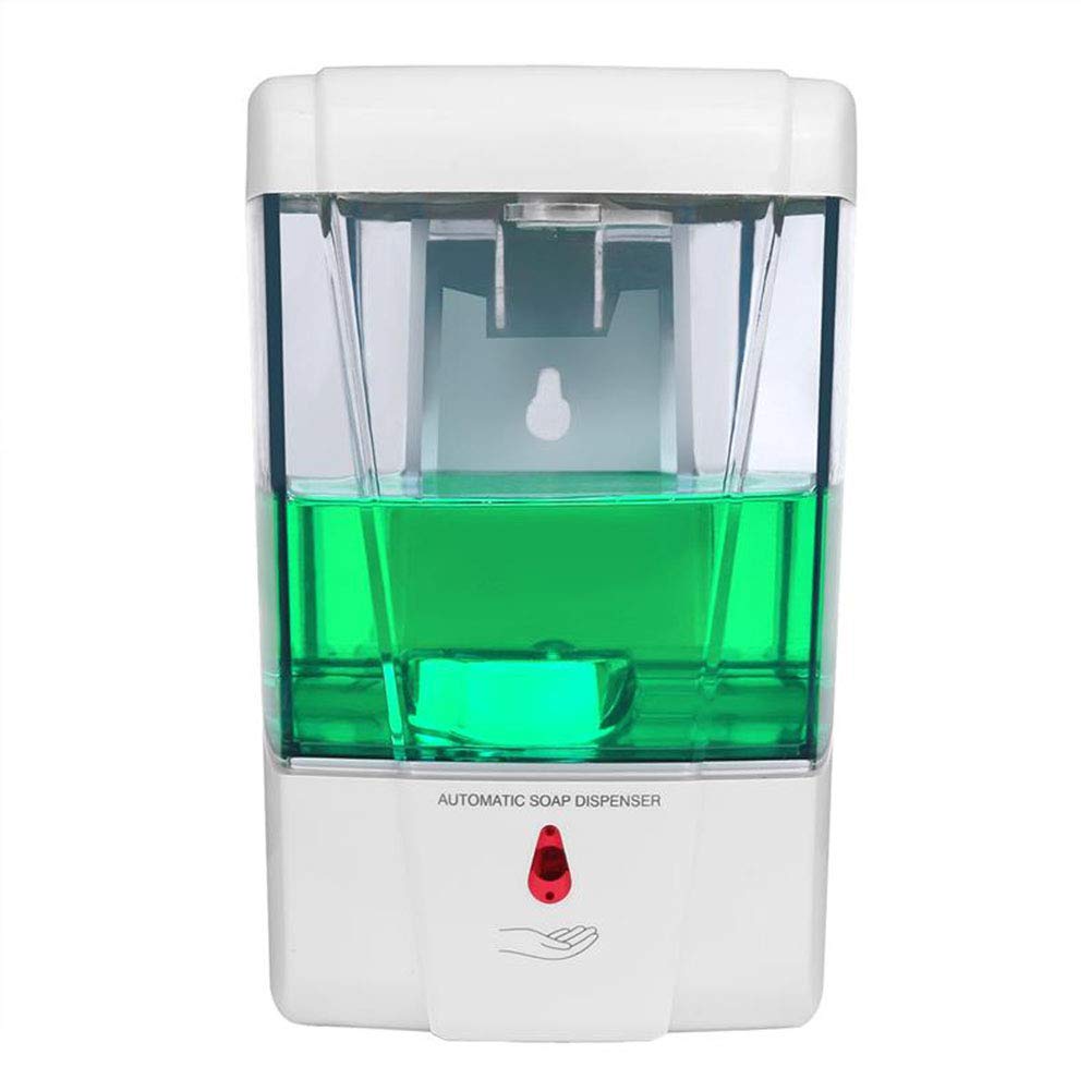 Dispensador de jabón de manos libres 700 ml, dispensador de jabón líquido montado en la pared automático Botella de jabón sin contacto para baño de cocina