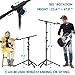 K KASONIC - Microphone Stand, Adjustable Collapsible Tripod Boom Mic Stands with Mic Clip Holder for Performance, Karaoke Singing, Speech, Wedding, Stage and Outdoor Activity, Black