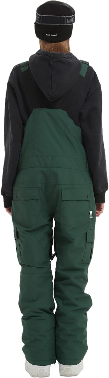Women Men Snow Ski Bibs Pants Adjustable Windproof Waterproof Jumpsuit Snowboarding Insulated Warm Overall Trouser - Image 2