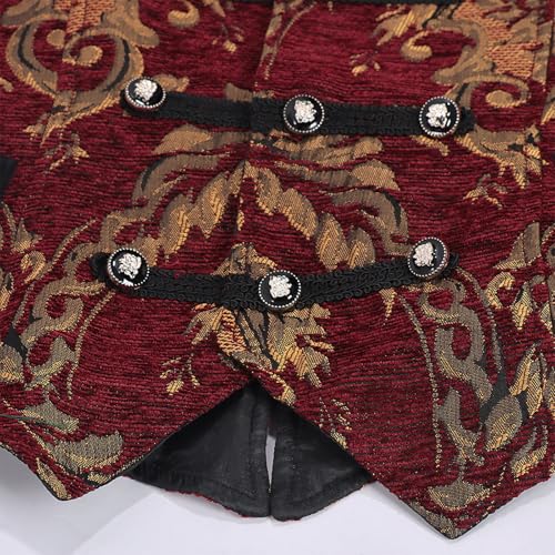 Chaleco steampunk hombre retro gótico con ajuste slim fit de sastrería 4