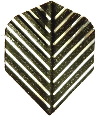 25 Sets #3271 AmeriThon Black/Silver Feathery Embossed Dart Flights