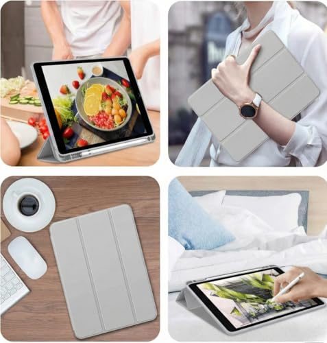 Image of ProElite Cover for Motorola Pad 60 Neo 11 inch 2025 case Cover, Soft Flexible Flip Case Cover for Motorola Pad 60 Neo 11 inch 2025 with Pen Holder [Recoil Series] - Grey