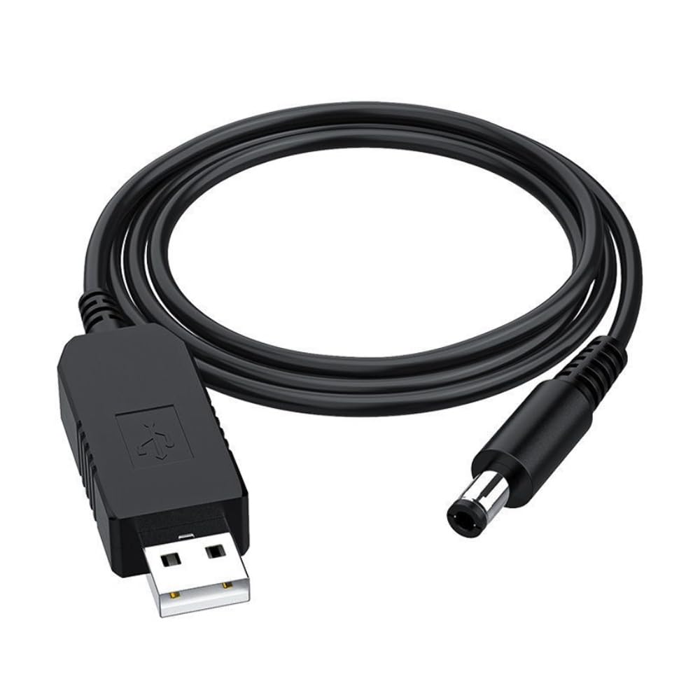 Gebildet DC 5 V auf DC 12 V USB-Spannungs-Aufwärtskonverterkabel, Stromversorgungs-USB-Kabel mit DC-Buchse 5.5 x 2.5mm oder 5.5 x 2.1mm, USB 5V auf DC 12V Kabel (100cm)