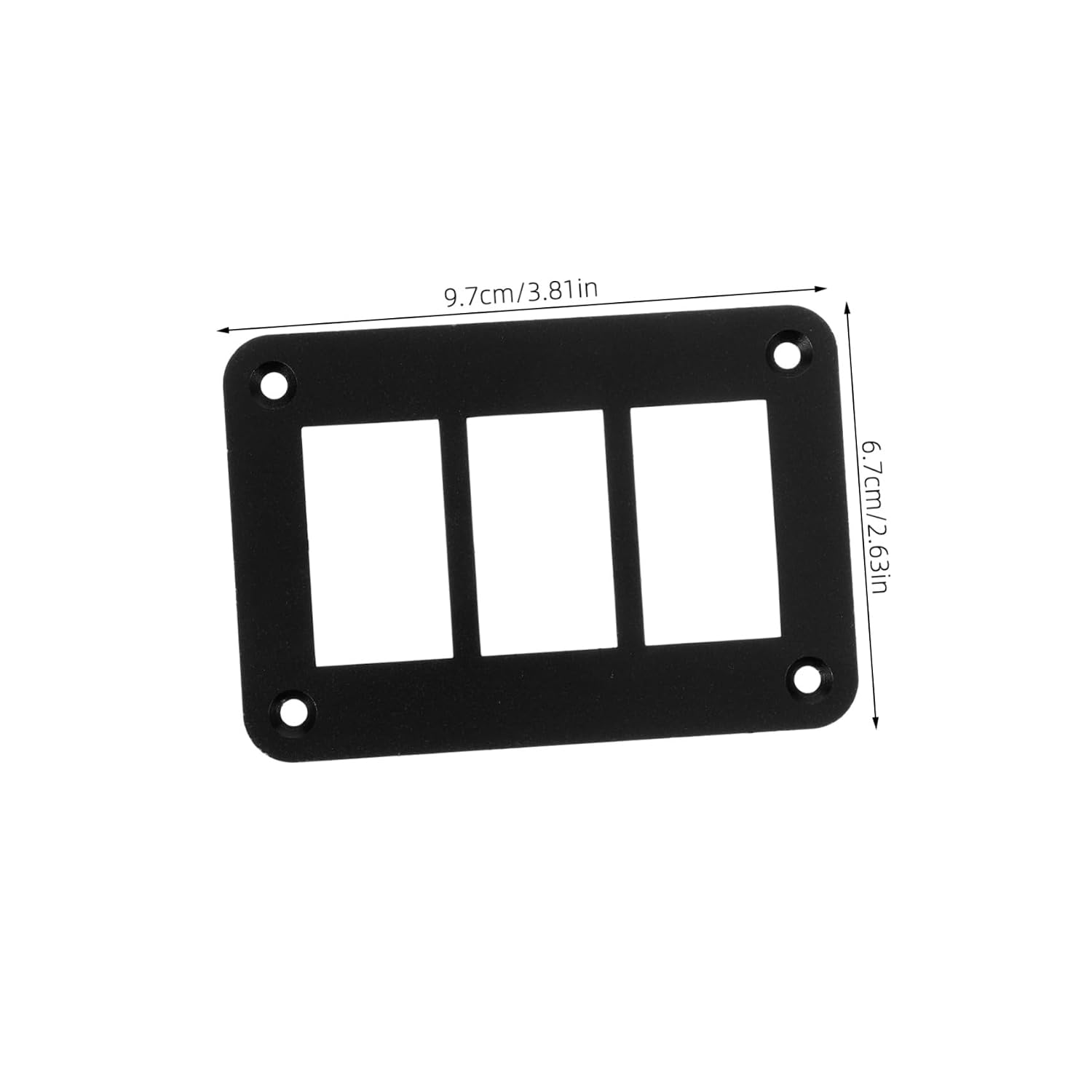 Cabilock 2Pcs Rocker Switch Panel Mounting Bracket Gang Aluminum Housing for Automotive Rv Use Durable and Versatile Rocker Switch Housing