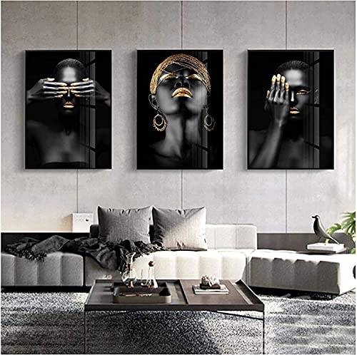 Peinture végétale et géométrie verte sur toile | Décoration moderne maison style rétro