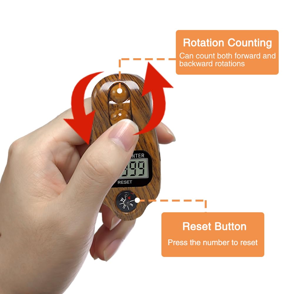 Digital Beads Counter, Contatore per Perline Buddha a 5 Cifre, Golgner