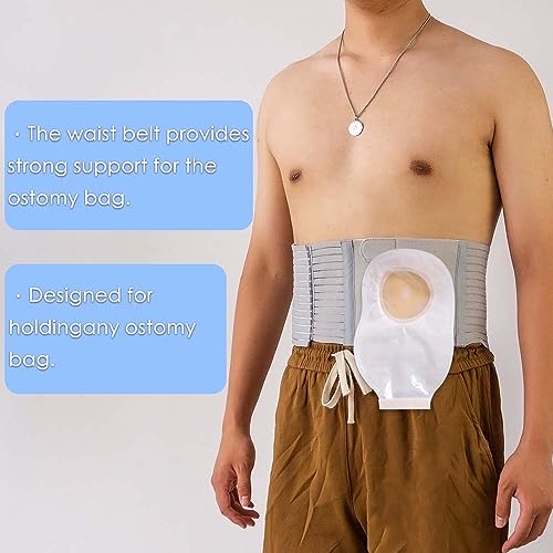 Firrkep Medical Ostomy Belt, Adjustable Stoma Support Belt Portable Ileostomy Colostomy Belt,Universal Ostomy Belt Helps Protection Ostomy Bag (X-Large) #TOP3