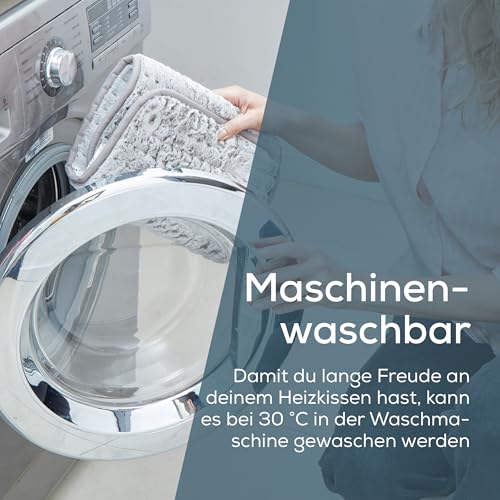Beurer Heizkissen HK 123 XXL Nordic, kuscheliges Wärmekissen mit 3 Temperaturstufen und Abschaltautomatik, maschinenwaschbar, made in Europe, XXL-Format 60 x 30 cm, Felloptik