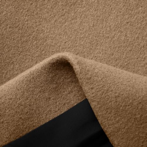 Pea Coats for Women Single Breasted Mid Long Wool Coat Winter Hooded Jacket - image 7