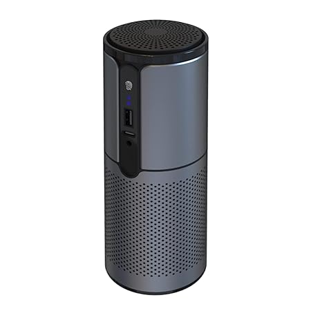 Homgee Car Air Purifier Mini HEPA Air Purifier Air Cleaner for Car & Home Air Quality Monitoring, Smoke Dust Remover Eliminates Smoke, Odor, Pollen, Pet Hair