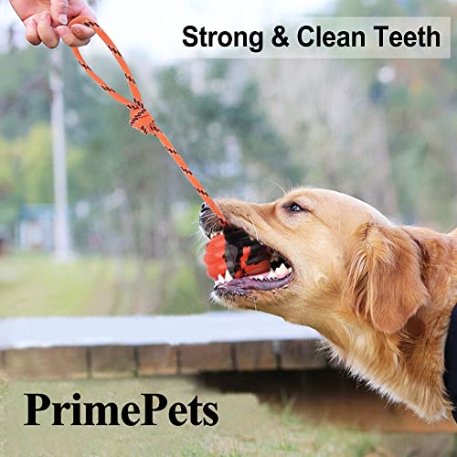 Prime Pets Primepets Dog Training Ball On Rope, 2 Pcs Solid Rubber Rope Ball, Tug Ball Toy For Medium And Small Dog thumb #2