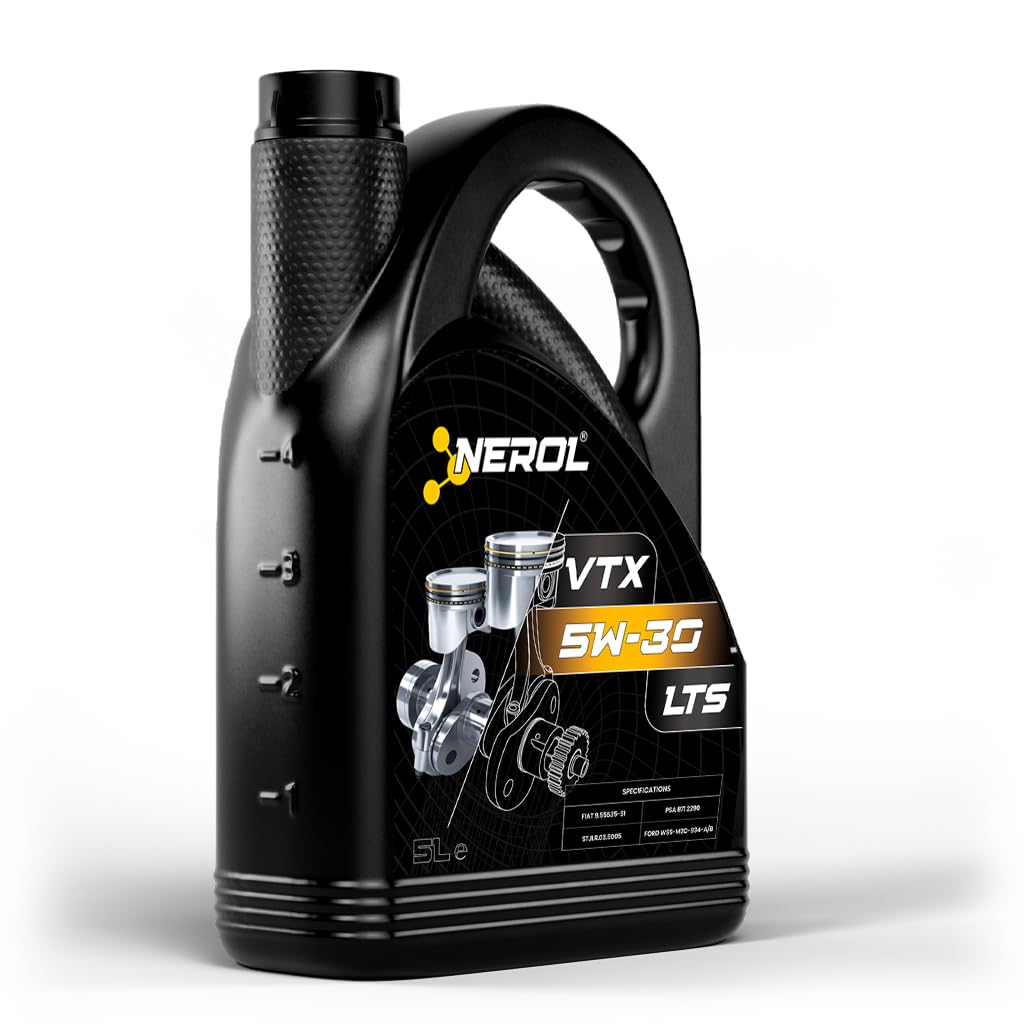 NEROL Aceite de Motor Sintético Para Coche 4T Performance VTX - LTS 5W-30 API SP ACEA C2 Sint. PSA/FORD, 5 Litros, B71 2290, DEXOS1 GEN2, DEXOS1 GEN3, OV40 1547 G30, STJLR.03.5005, 934A/B (5 LITROS)