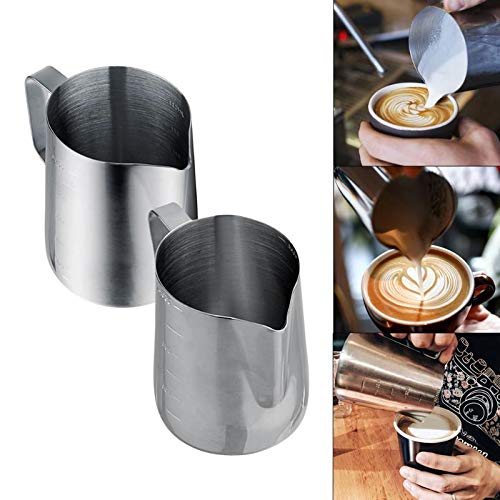 Hervidor de café Hervidor de café con mango Café Art Pot Steel de acero inoxidable Leche de espuma Jarra Jarra de café… - Imagen 5