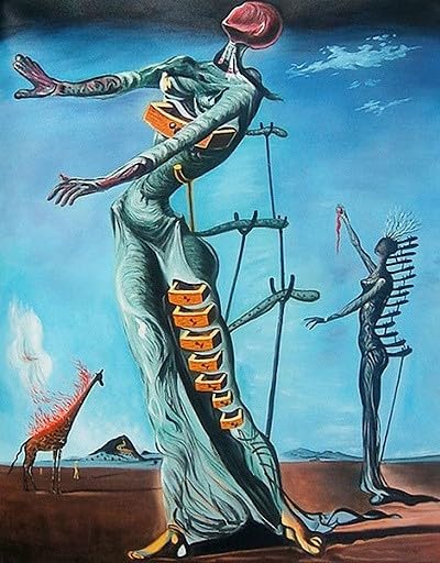 希少品　サルバドールダリ　燃えるキリン　パラストーン　Salvador Dalí Amazon.co.jp: シュールレアリズム アート サルバドール ダリ作