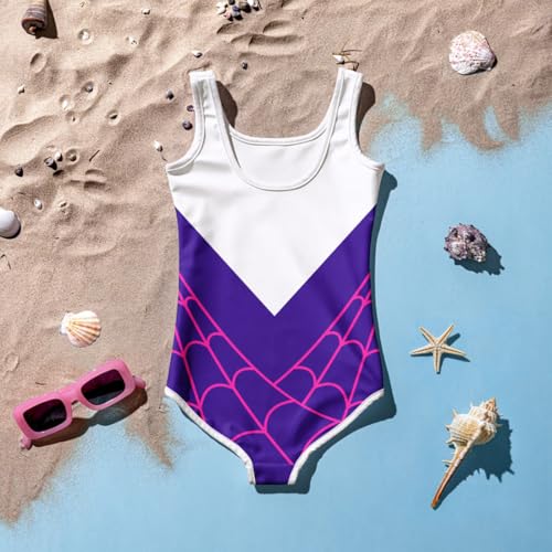 Girls Spider Swimsuit Cartoon Hero One Piece Bathing Suit Kids Beach Sport Summer Swimwear for 2-10Years4