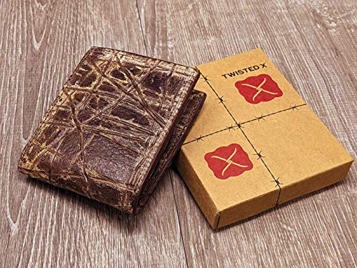 Twisted X Bifold Embossed Leather Wallet (Elephant)4