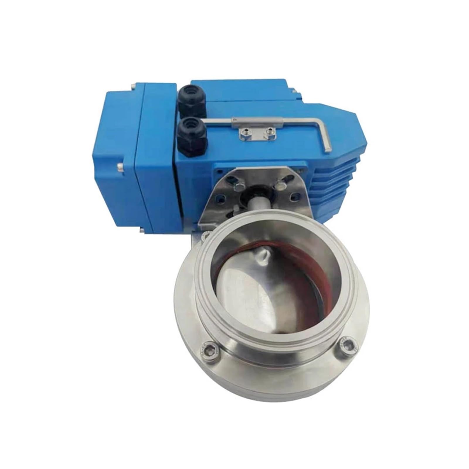 I4ASDTJCY Electric Butterfly Stainless Steel SS304 Sanitary D981-X Tri Clamp 19mm-108mm(32)
