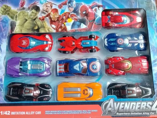 Image of Exclusive Collection of Play Set 10 pcs Toy Vehichals Play Set Metal Die Cast Mini Racers Cars for Kids