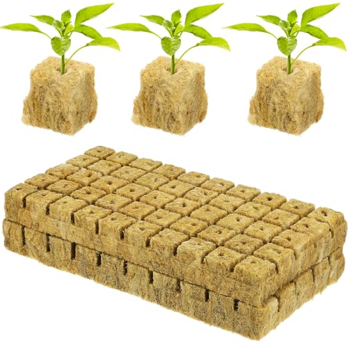 Toyvian 100個 播種基質 水耕栽培用植物育成キューブ 挿し木適用 無土壌栽培促進 根腐れ防止 通気性良好で健康成長サポート