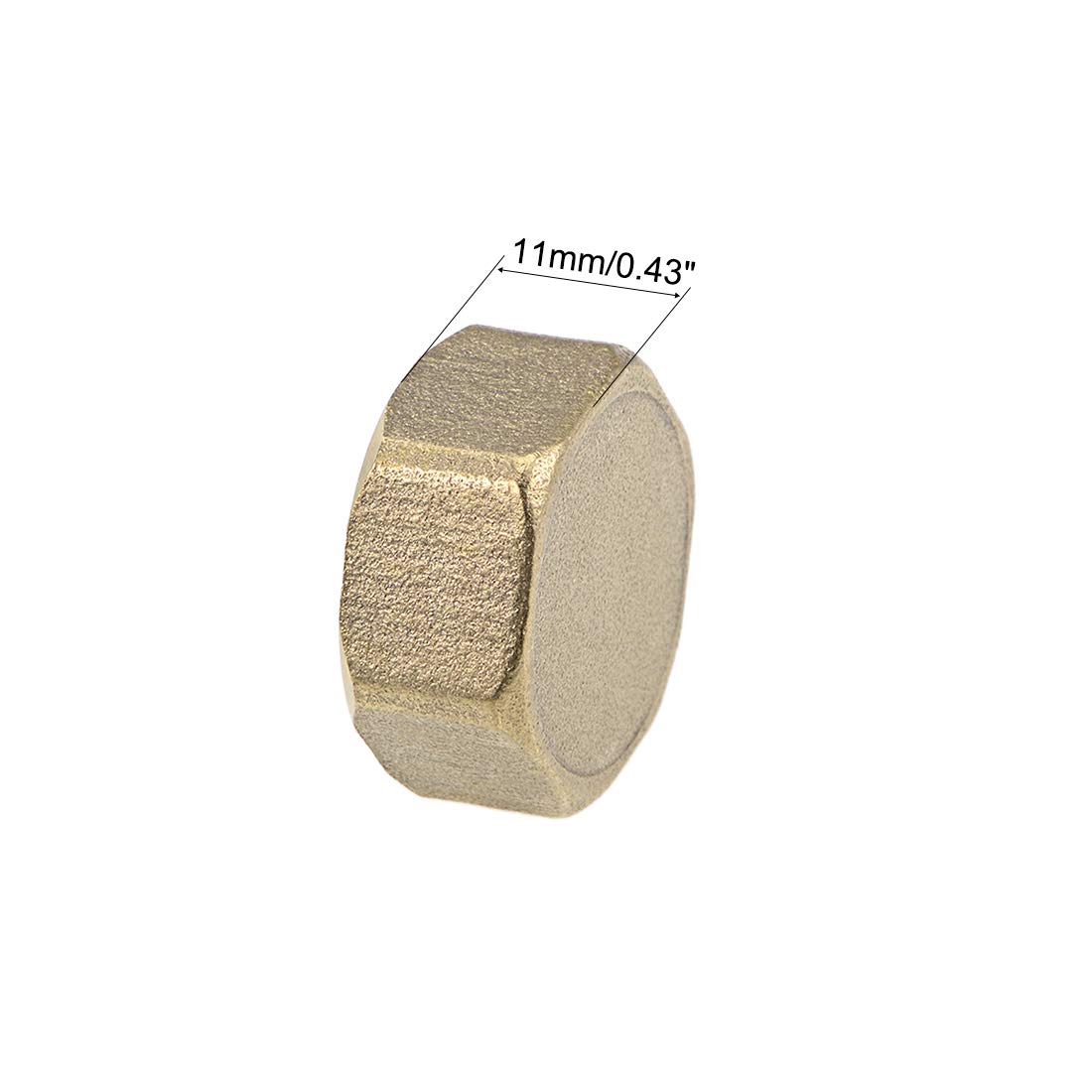 Sourcing Map 5 Stück Messing Blindstopfen G1/4 – Produktbild-Vorschau 2