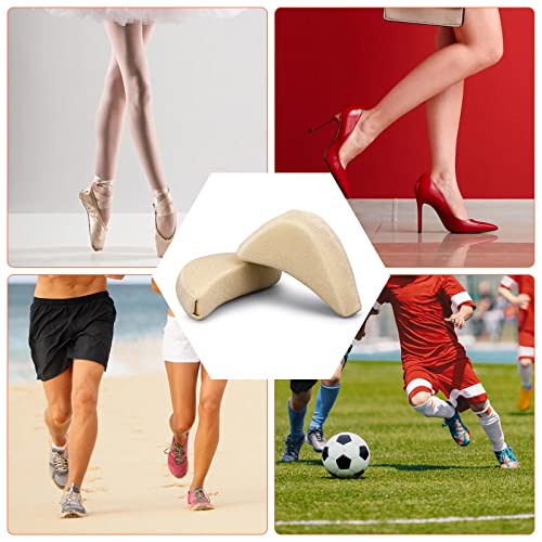 4 pares de acolchados para zapatos, relleno de talón y almohadilla para dedos miniatura 4