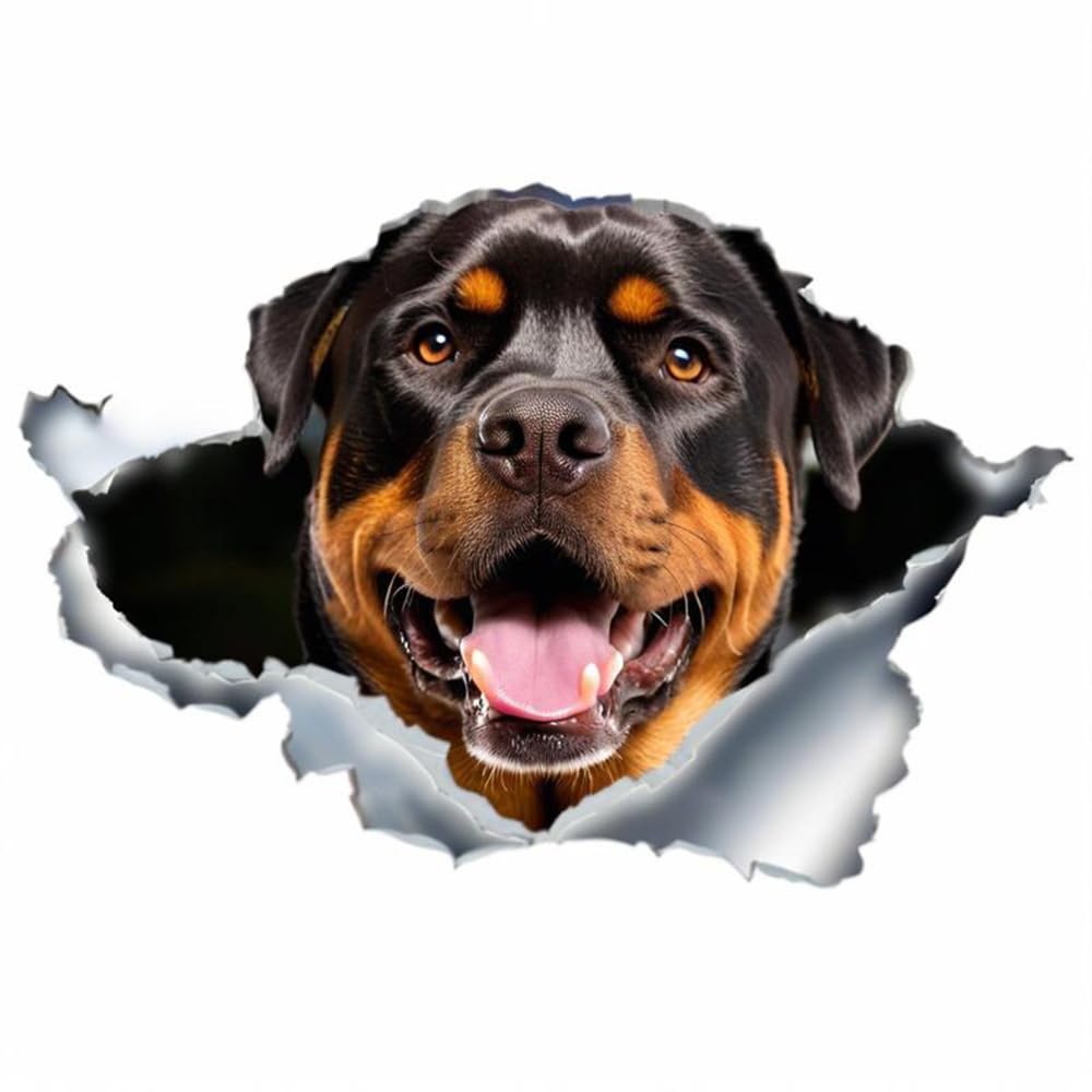 Bull Terrier Aufkleber, 3D-Träneneffekt, Reflektierend, Wass
