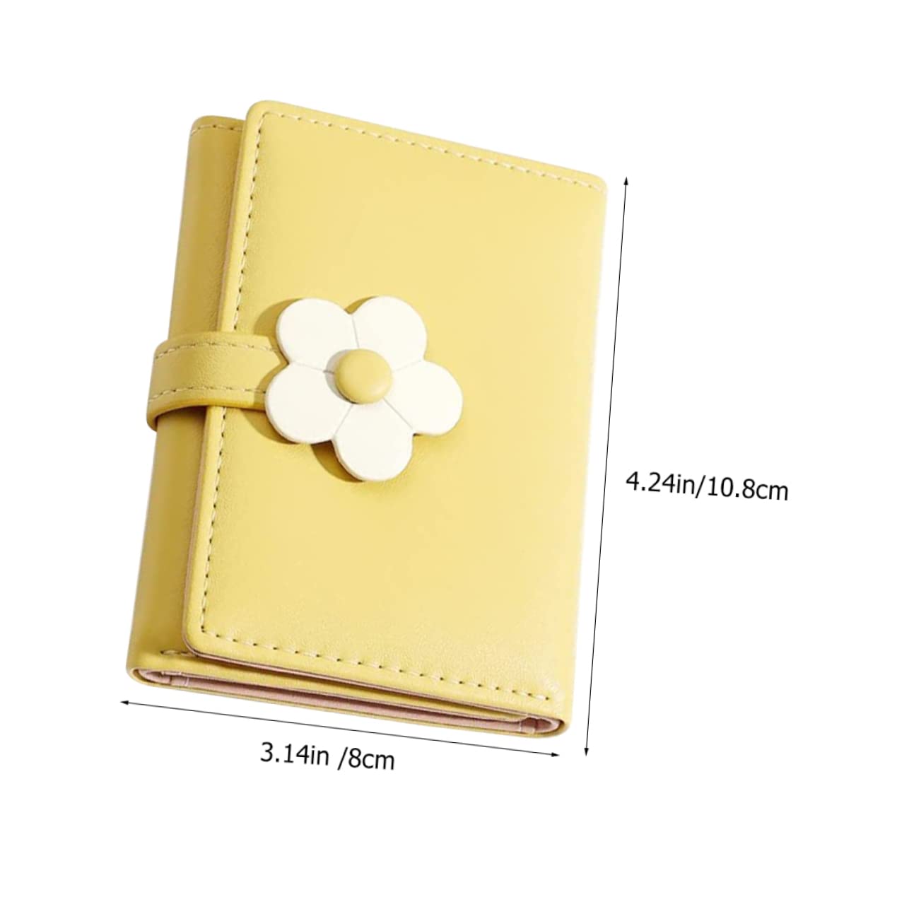 FRCOLOR Korean Style Cute Flower Print Wallet Compact Change Purse for Lightweight Design for for School Travel and Everyday Use
