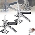 2 Pcs Arm Hand Tool Jack Labor-Saving Arm Multifunctional All-Steel Ceramic Wall Tile Height Adjustment liftingdevice Manual Lifting Positioning Pad High Tool Manual Door Use Board Lifter Cabinet Jack