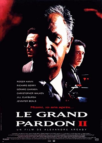 Affiche Le Grand Pardon II d'origine Roger Hanin 1992 rareté 116X158 cm