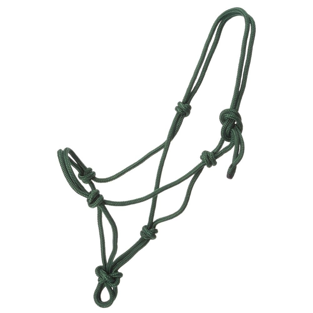 Tough 1 Miniature Poly Rope Tied Halter, Hunter Green, Medium