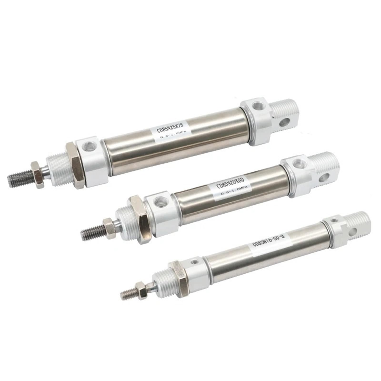 Vérin pneumatique double effet C85N20 à simple tige avec course de 150mm