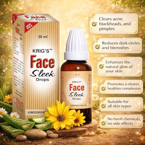 Image of KRIG'S Face Sleek Drops Homeopathic 30ml -Set Of 2 Bottles