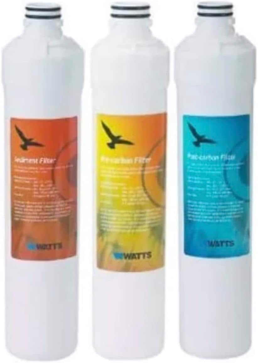 IPW Industries, Inc. - Watts Kwik-Change (WQC4RO11) Replacement Filter Kit - 50 GPD for Reverse Osmosis System, Water Filter Maintenance & Under Sink