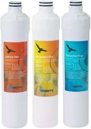Watts 1R-1Y-1B Kwik-Change WQC4RO11 Kit de filtro de repuesto anual para sistema 11 50 GPD - No para Premier