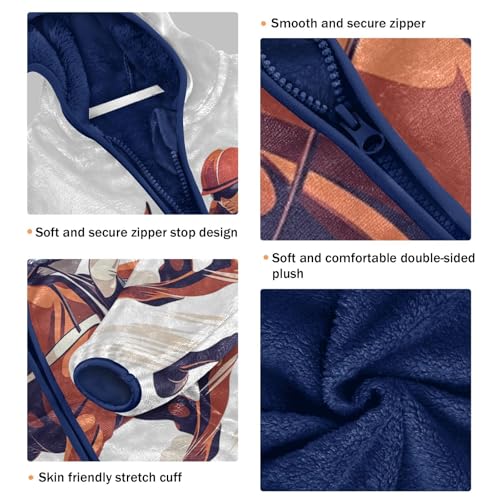 Equine Sport Girls Fleece Jacket Girls Fall Jacket Girls Zip Up Hoodie Girls Sherpa Jacket 2-10T3