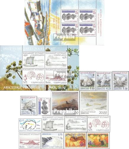 Sellos de Groenlandia serie completa 1999 MNH sin fijasellos Dinamarca