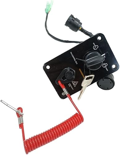 Miniatura 7 de 704-82570-12-00 704-82570-08 Panel de interruptores Fueraborda Sola Motor Conjunto de panel de interruptor de llave para Yamaha Fueraborda