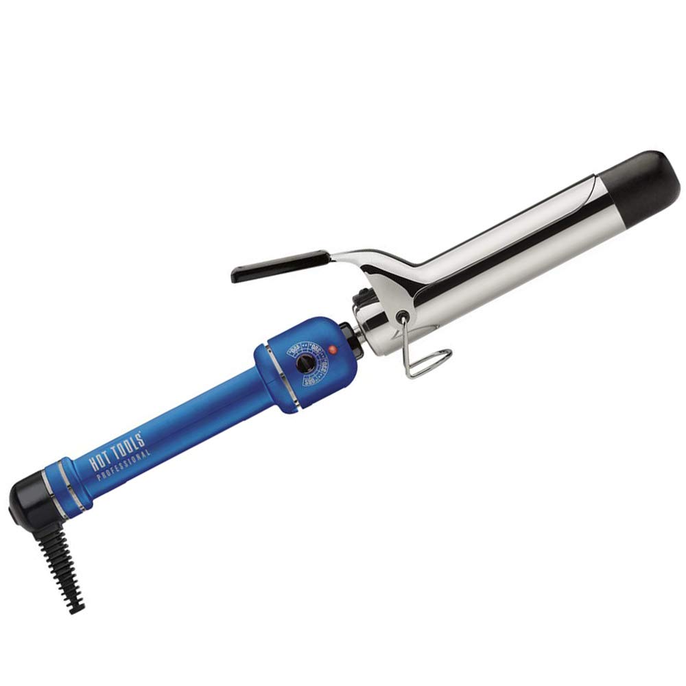 hot tools blue titanium curling iron