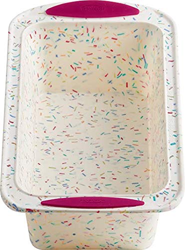 Trudeau Structure Loaf Pan Silicone Bakeware, Medium, White Confetti #TOP1