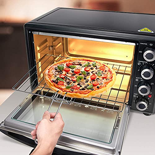 Freihafen Mini-oven 30 liter 1500W Mini oven met convectie 6 kookmodi. met ontdooifunctie. Binnenverlichting. Uitneembare kruimelplaat. Timer. Ideaal voor kantoren. Studentenwoning - Image 4