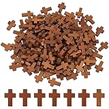 AMPLIA APLICACIÓN: Puede aplicar estos colgantes de cruz de madera en sus collares, pulseras para hacer joyas de tu propio estilo, o puede adjuntarlos a su llavero como amuletos de la suerte también.
