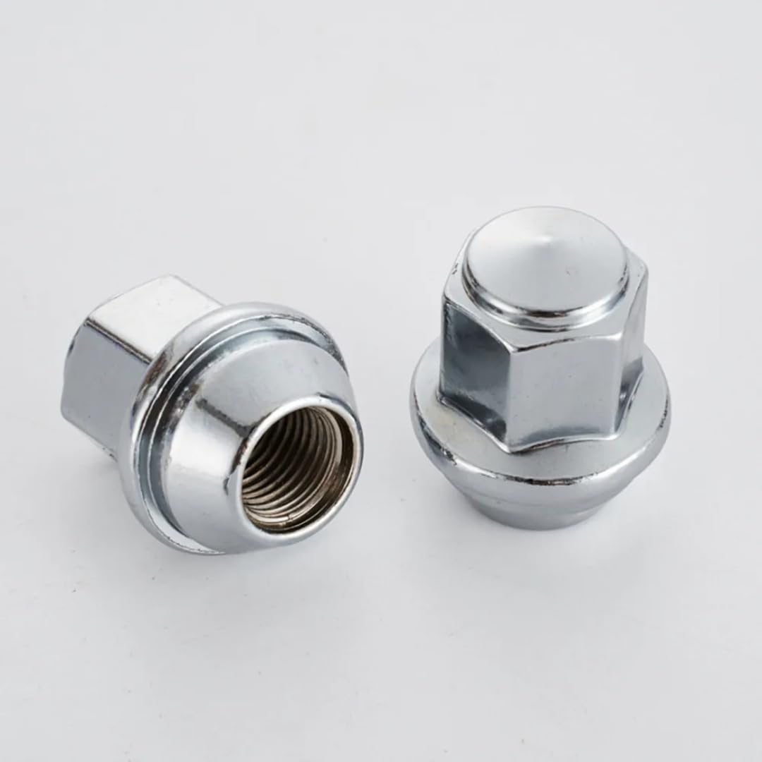 Nakrętki do Kół dla Forda Mustanga 2015-2020, 20 szt. nakrętek chromowanych M14x1,5, 13/16, 21mm, sześciokątnych, wysokość 37mm