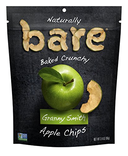 Bare Natural Apple Chips, Granny Smith, Gluten Free + Baked, Multi Serve Bag - 3.4 Oz (6 Count) #TOP30