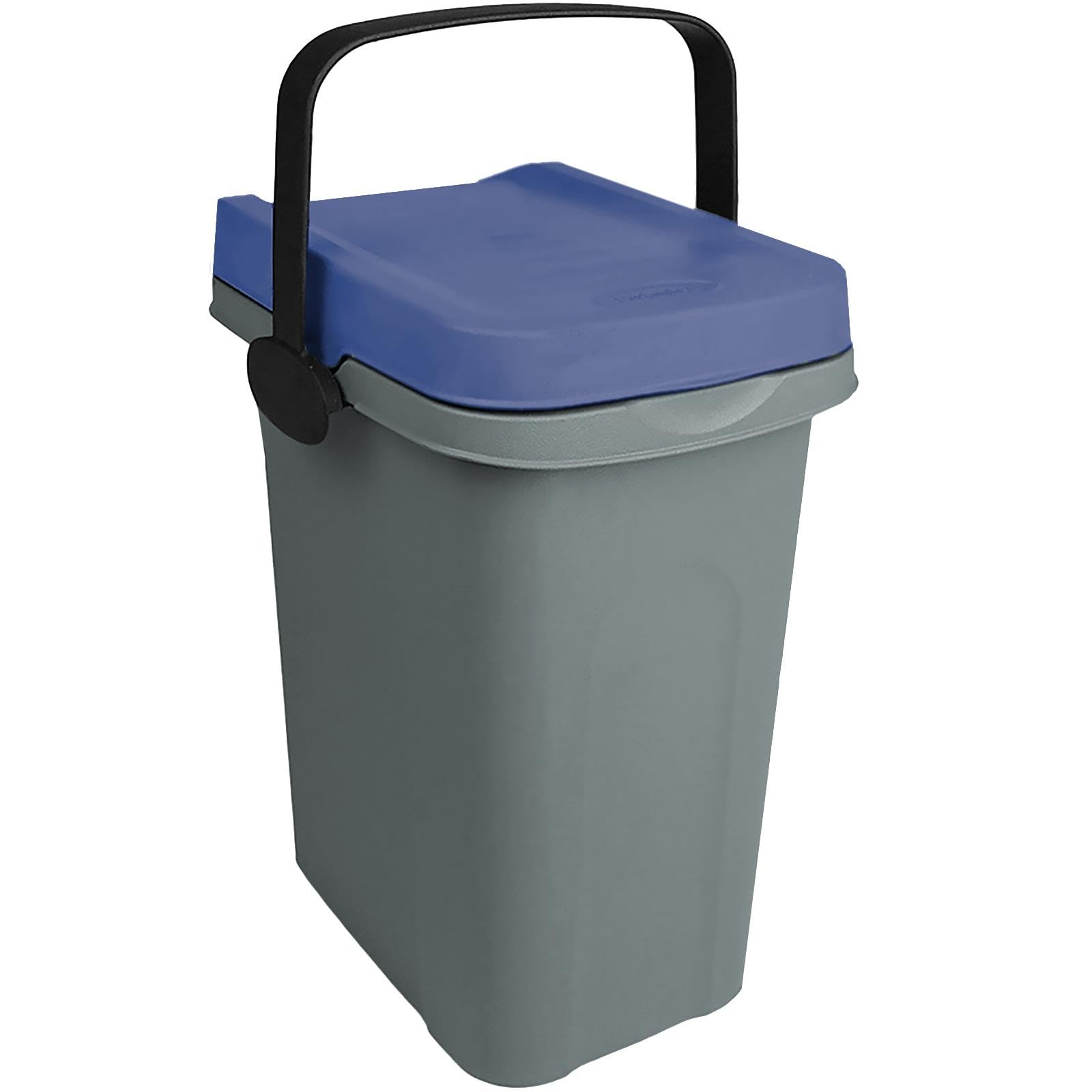 Home Centre 7L Eco System Organic Kitchen Food Plastic Waste Odour-Proof Compost Bin with Blue Lid