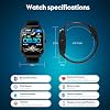 Curve Smart Watch for Men Women Answer Make Calls, 2.01 Fitness Tracker with 100 Sport Modes, Step Counter Heart Rate Sleep Tracker Accurate, IP68 Waterproof Fitness Watch for Android iOS, Black