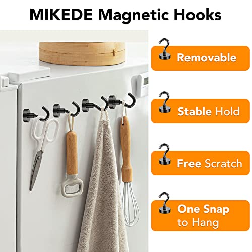 Mikede Black Magnetic Hooks Heavy Duty thumb #3